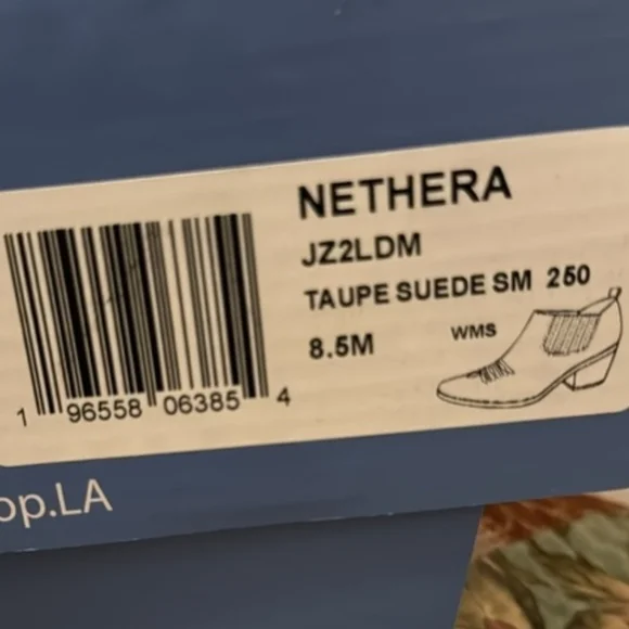 Jellypop NEW Nethera Western Boho Taupe Block Heel Comfort Bootie 8.5M - Picture 14 of 14